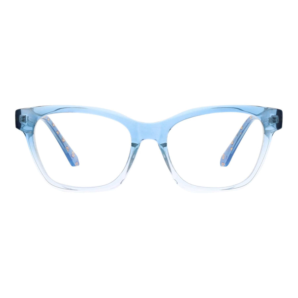 Pherrins Blue Light Reader Glasses in Tiny Poppy Cerulean
