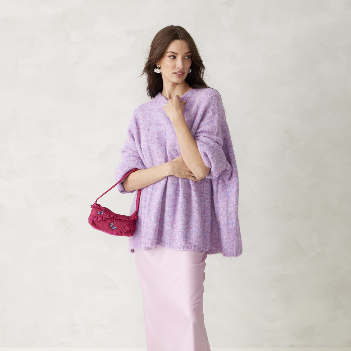 Wicked Roxbury Crescent Crossbody Bag in Glinda-fied