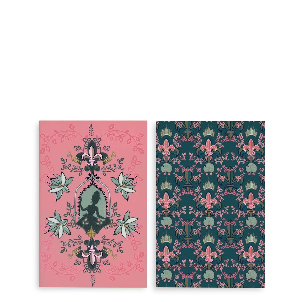 Disney Mini Notebook Set of 2 in Tiana Silhouette Medallion