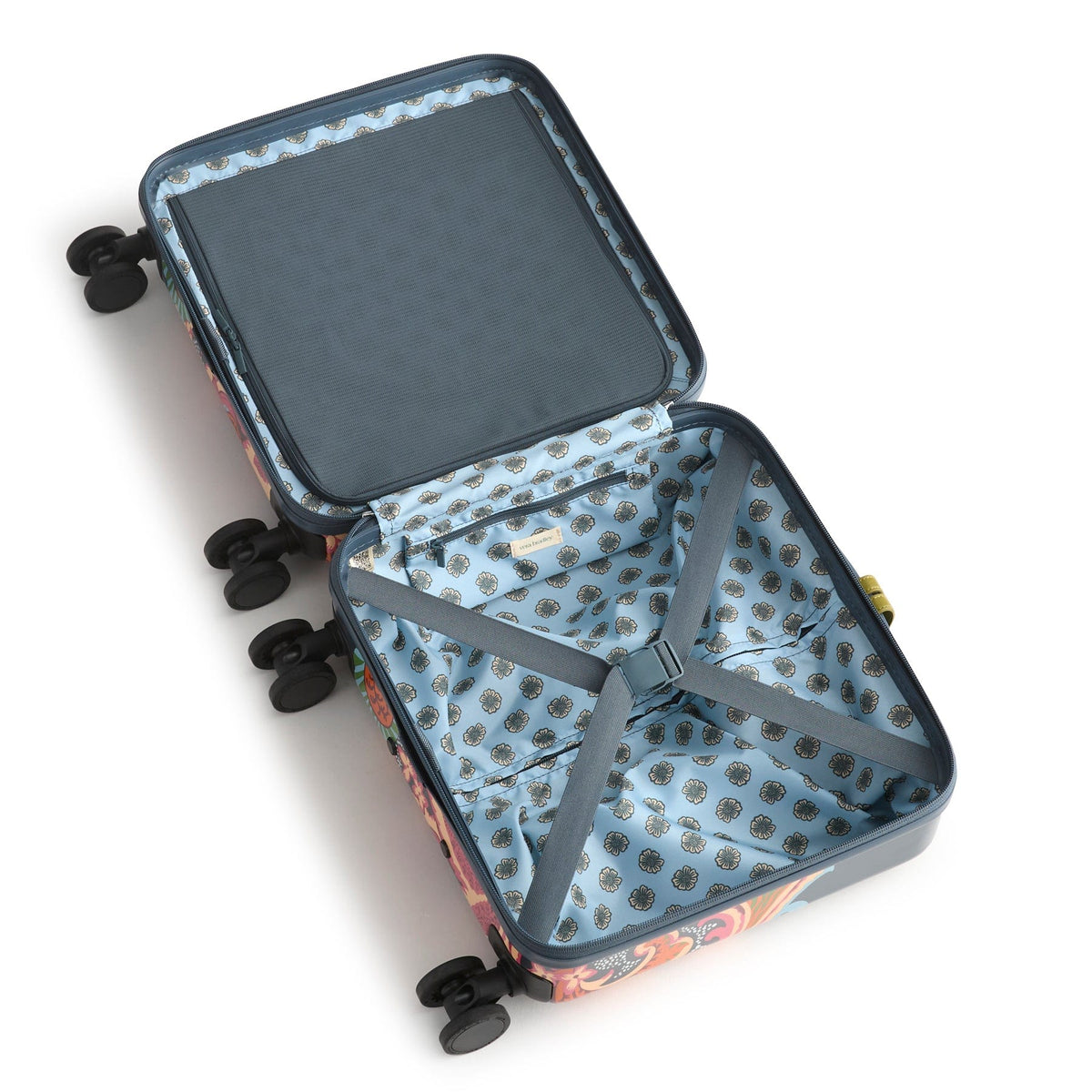 Mini Adair Spinner Carry-On in Leaf Me Not Paisley Dark Slate