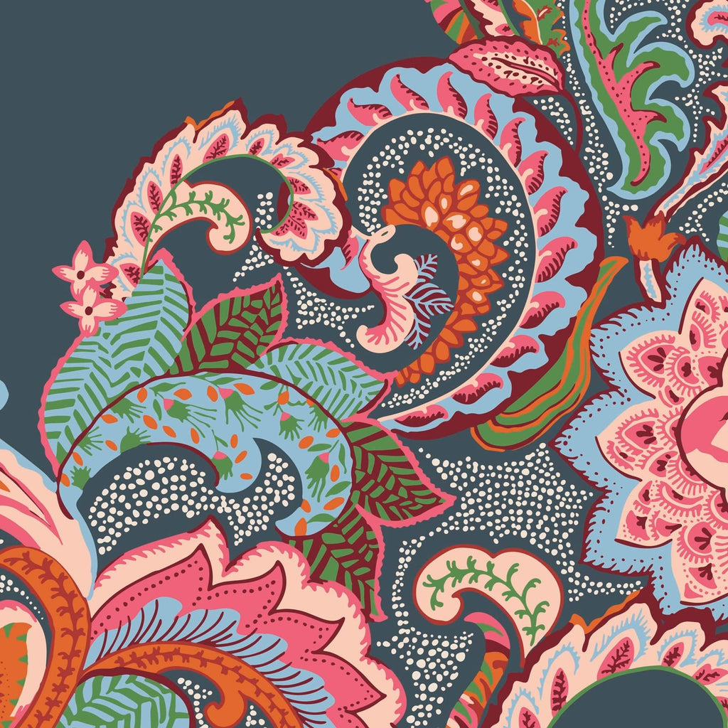 Mini Adair Spinner Carry-On in Leaf Me Not Paisley Dark Slate