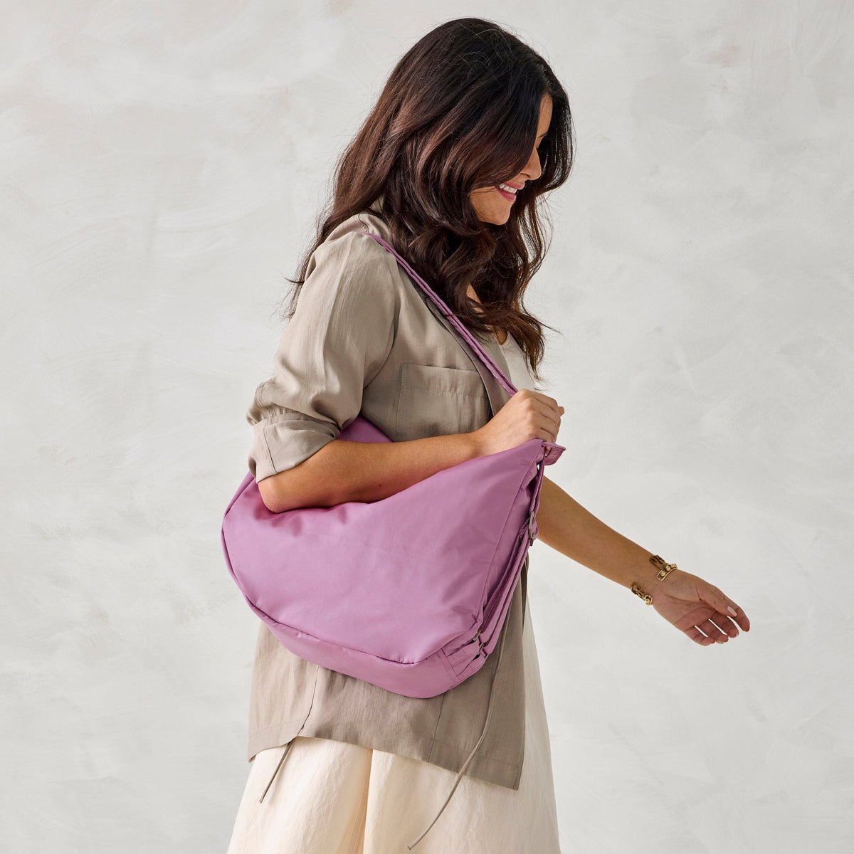 Calera Convertible Backpack Shoulder Bag in Smoky Grape