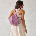 Calera Convertible Backpack Shoulder Bag in Smoky Grape