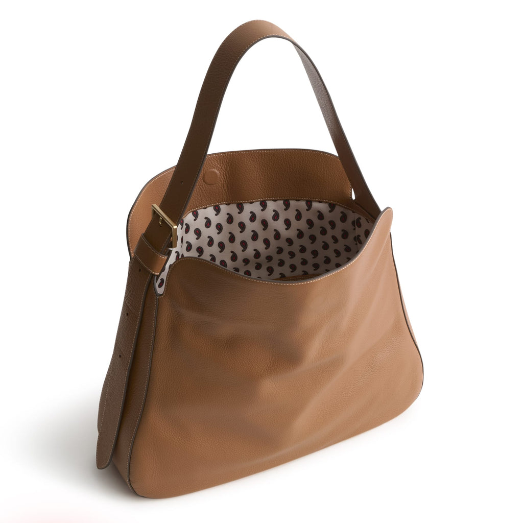 Tifton Hobo Shoulder Tote in Roasted Pecan