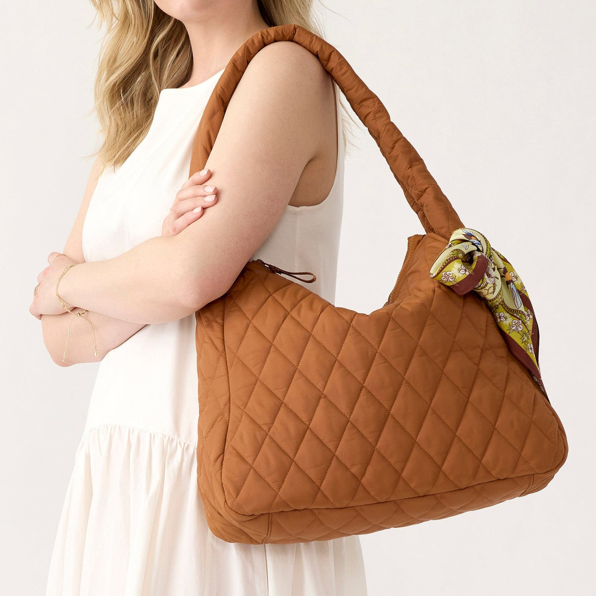 Tifton Hobo Tote Bag in Roasted Pecan