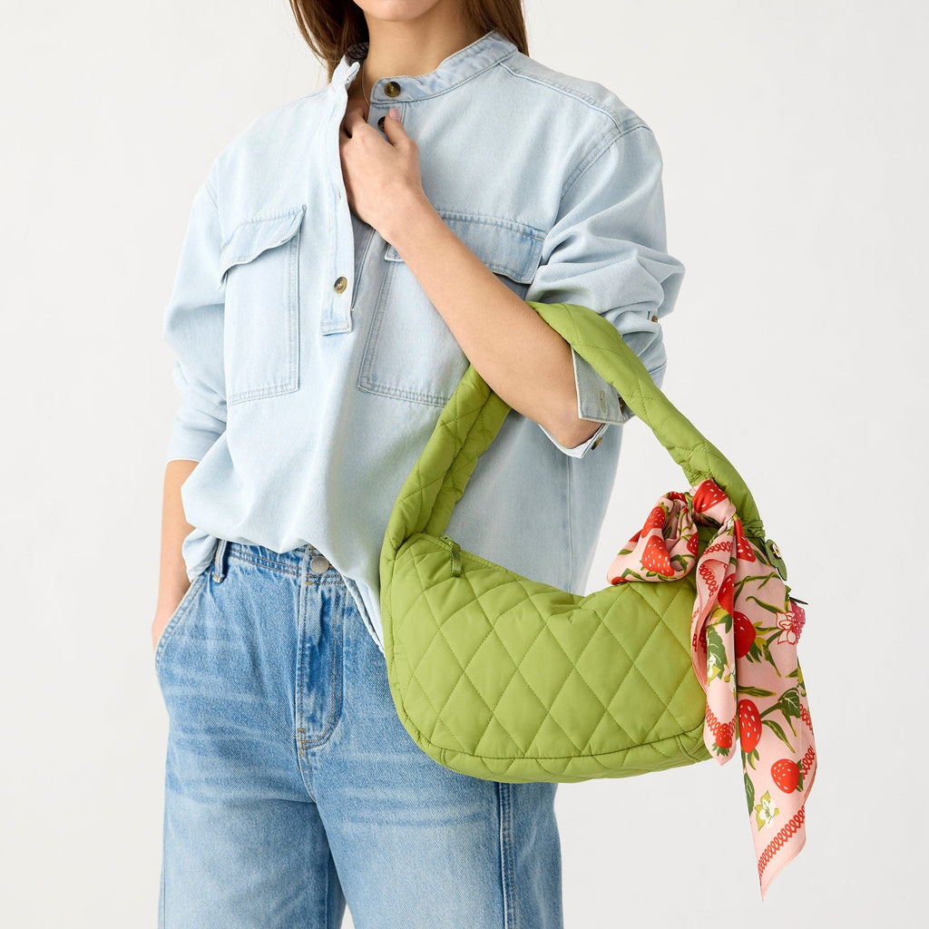 Tifton Shoulder Bag in Spinach Green