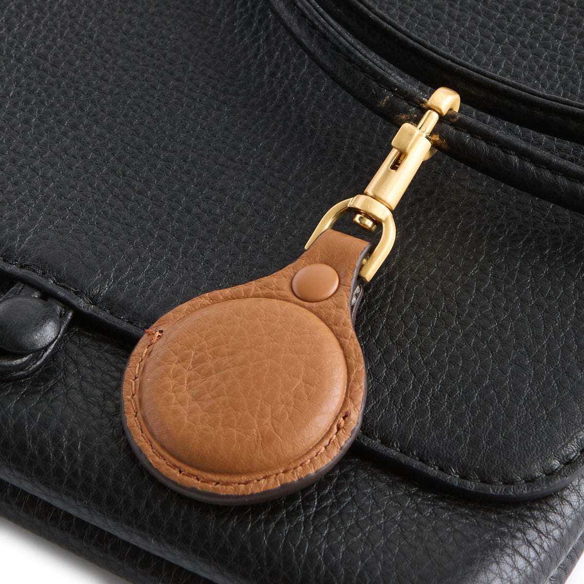 Vera Bradley Bag Charm for AirTag in Roasted Pecan