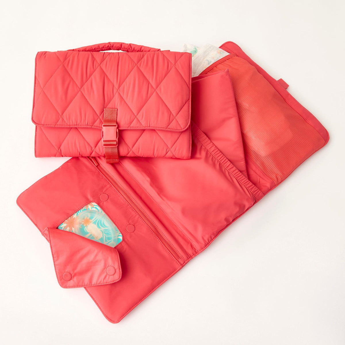 Welland Baby Changing Pad Clutch in Pumice Stone