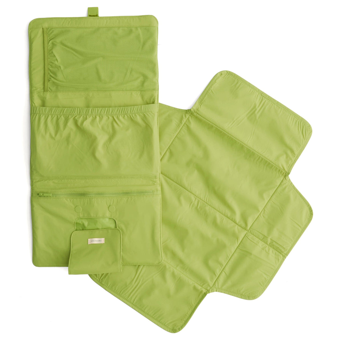 Welland Baby Changing Pad Clutch in Spinach Green