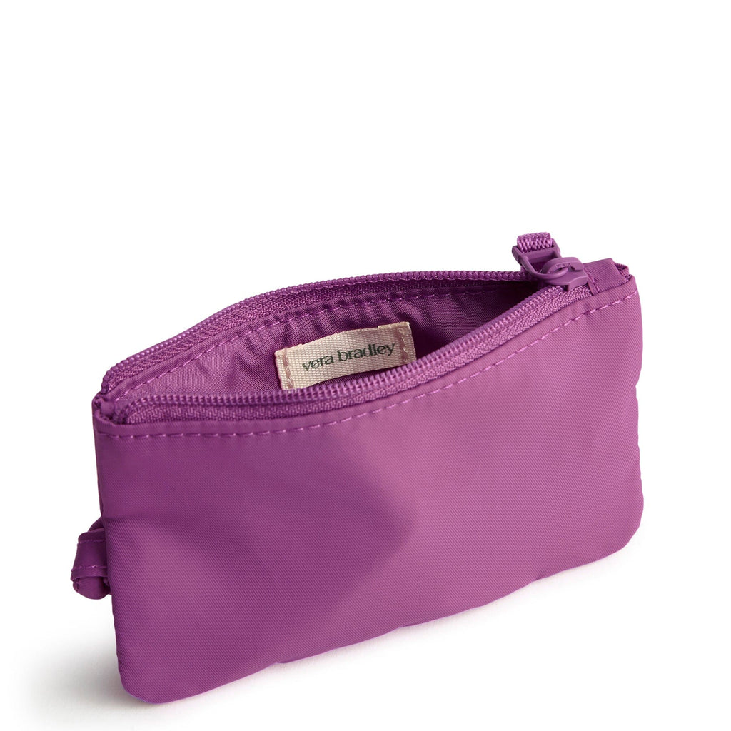 Zip Card Pouch Lanyard in Iris Orchid