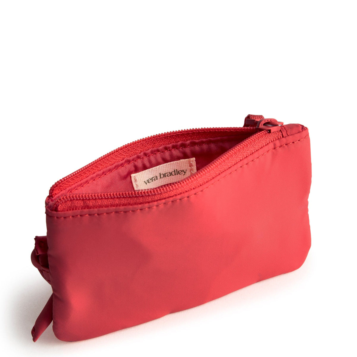 Zip Card Pouch Lanyard in Cayenne