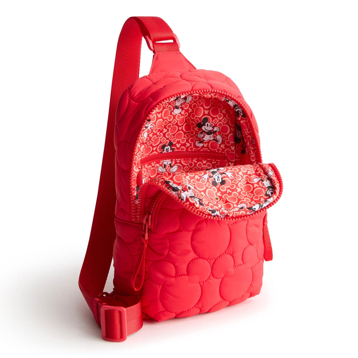 Disney Lorman Sling Backpack in High Risk Red