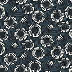 Reusable Shopping Bag in Canopy Floral Dark Slate