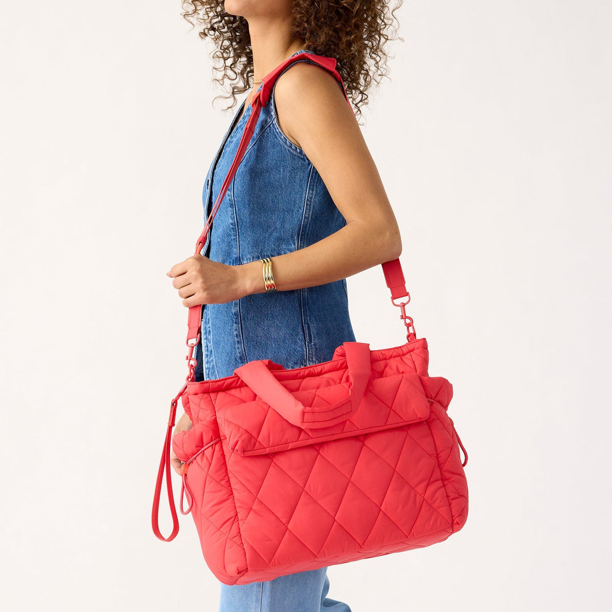 Welland Diaper Bag Tote in Cayenne