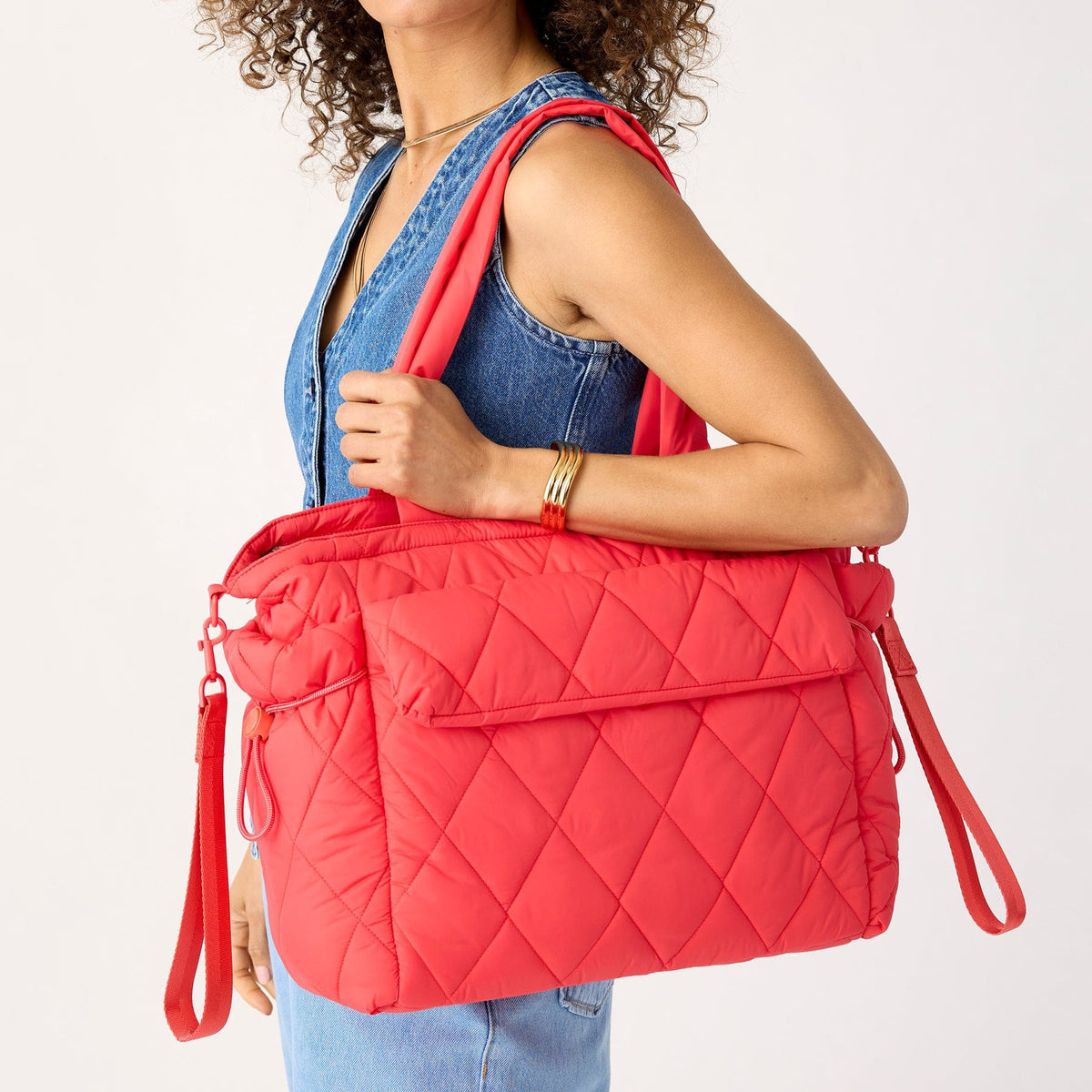 Welland Diaper Bag Tote in Cayenne