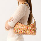 Roxbury Crescent Shoulder Bag in Curly Tulips