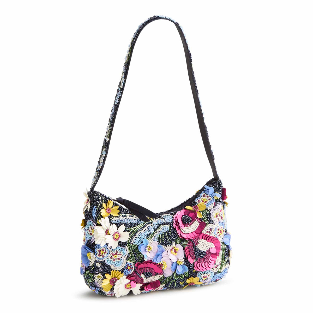 Mini Roxbury Crescent Shoulder Bag in Poppy Fields