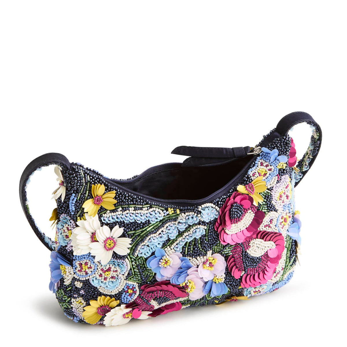 Mini Roxbury Crescent Shoulder Bag in Poppy Fields
