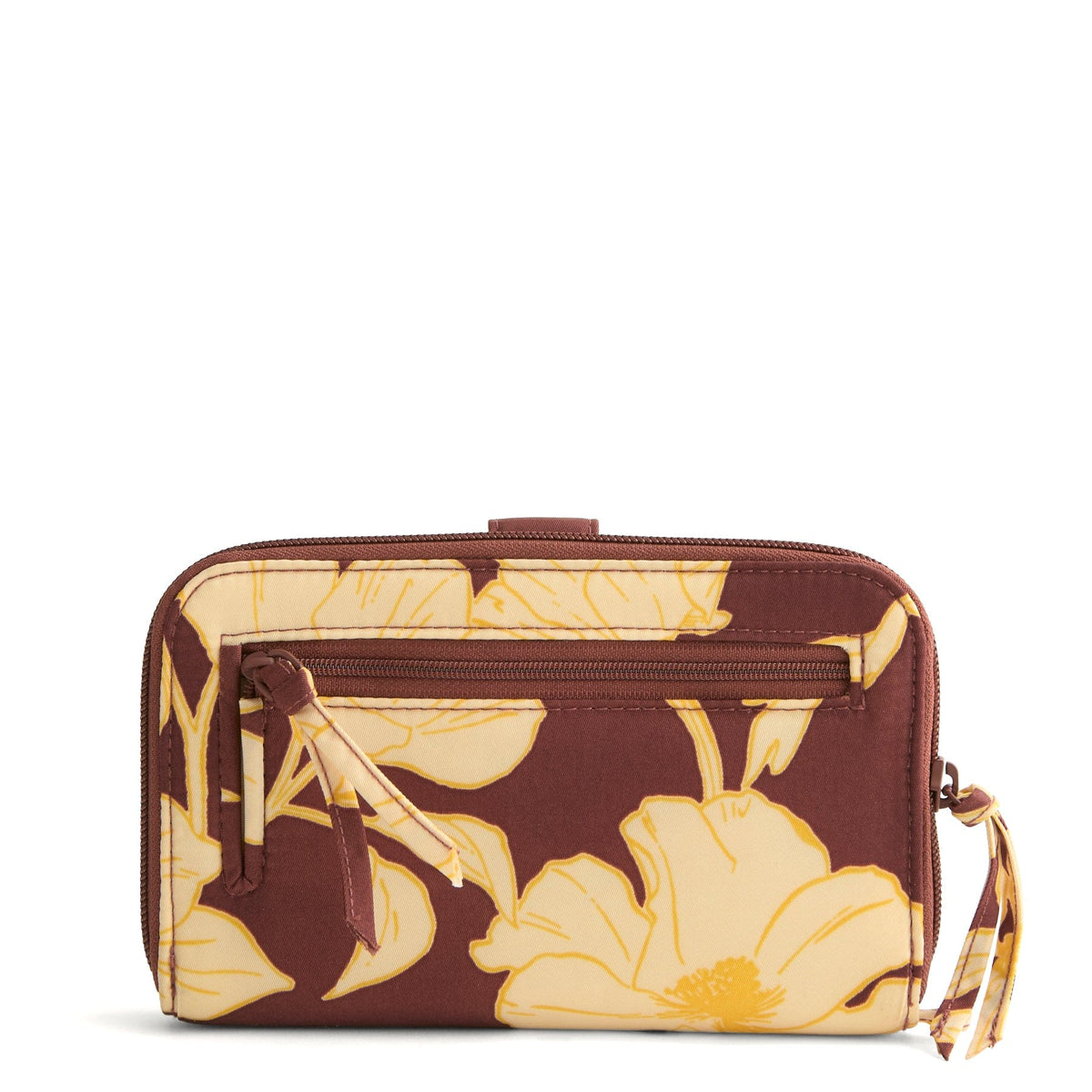 Large Tab Wallet in Scattered Anemones