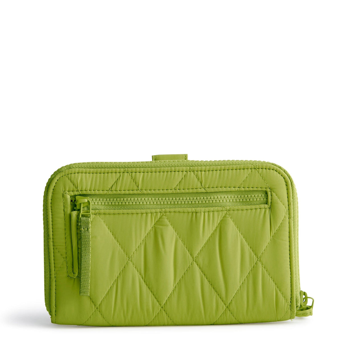 Large Tab Wallet Clutch in Spinach Green
