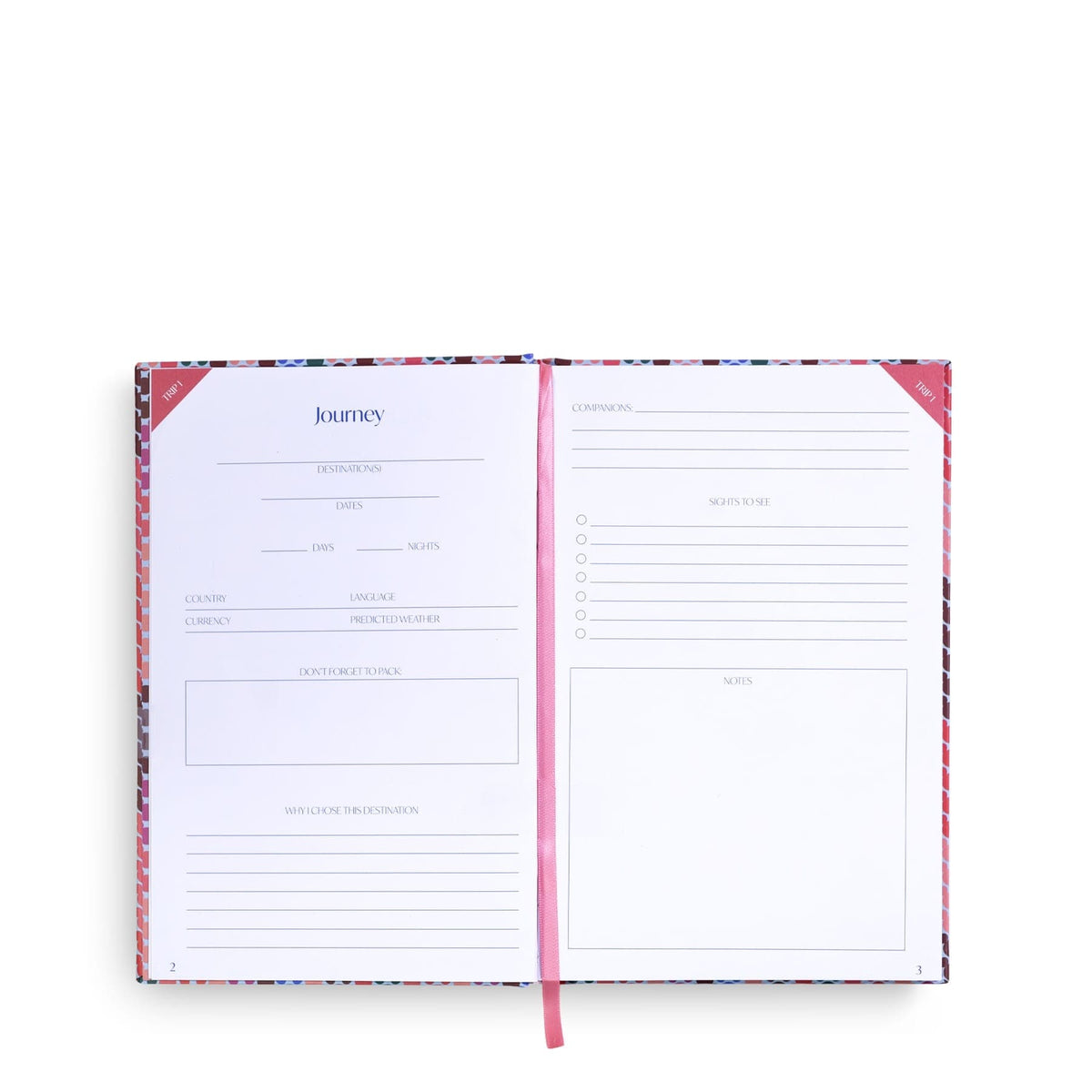 Disney Travel Journal in Mickey Meadow Stripe