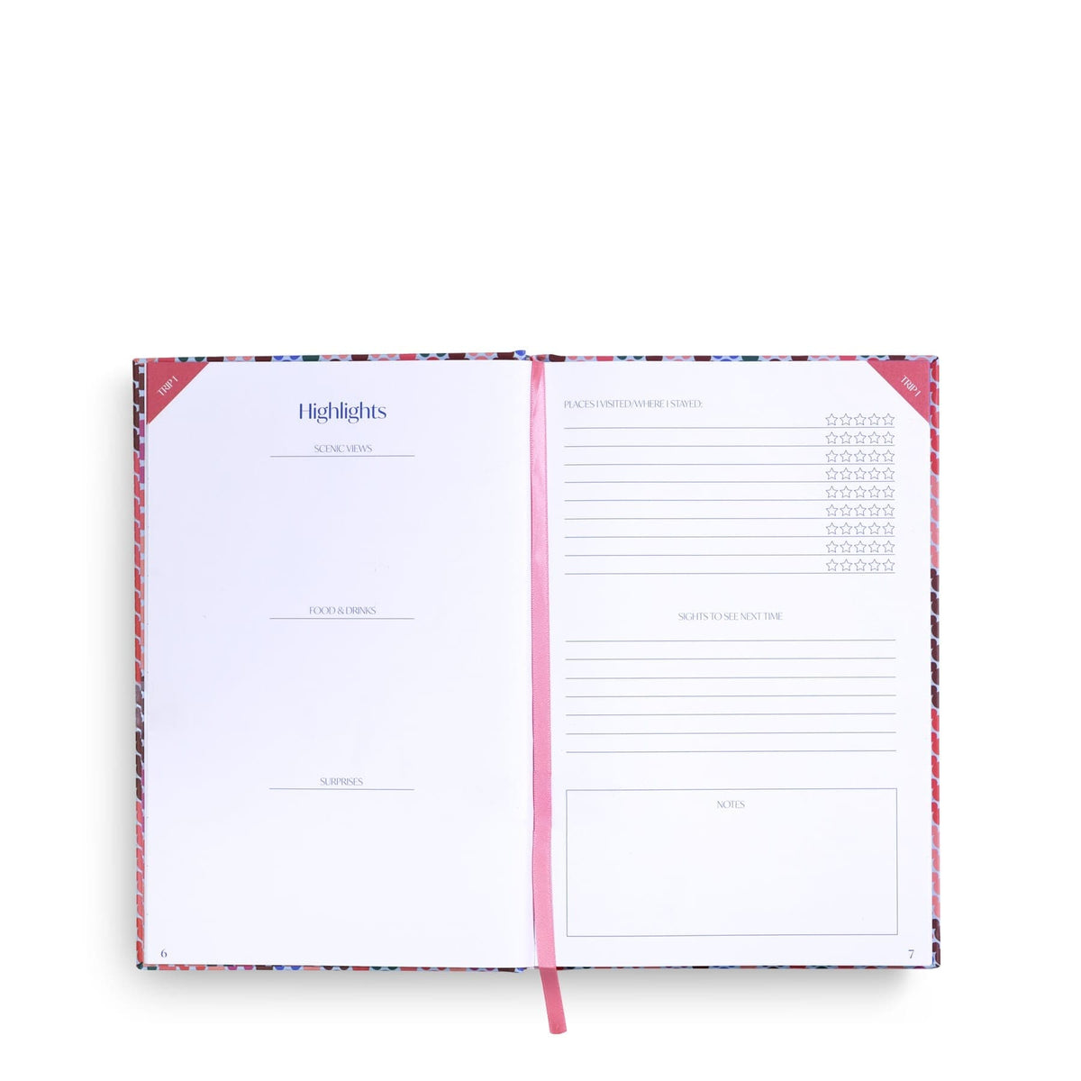 Disney Travel Journal in Mickey Meadow Stripe