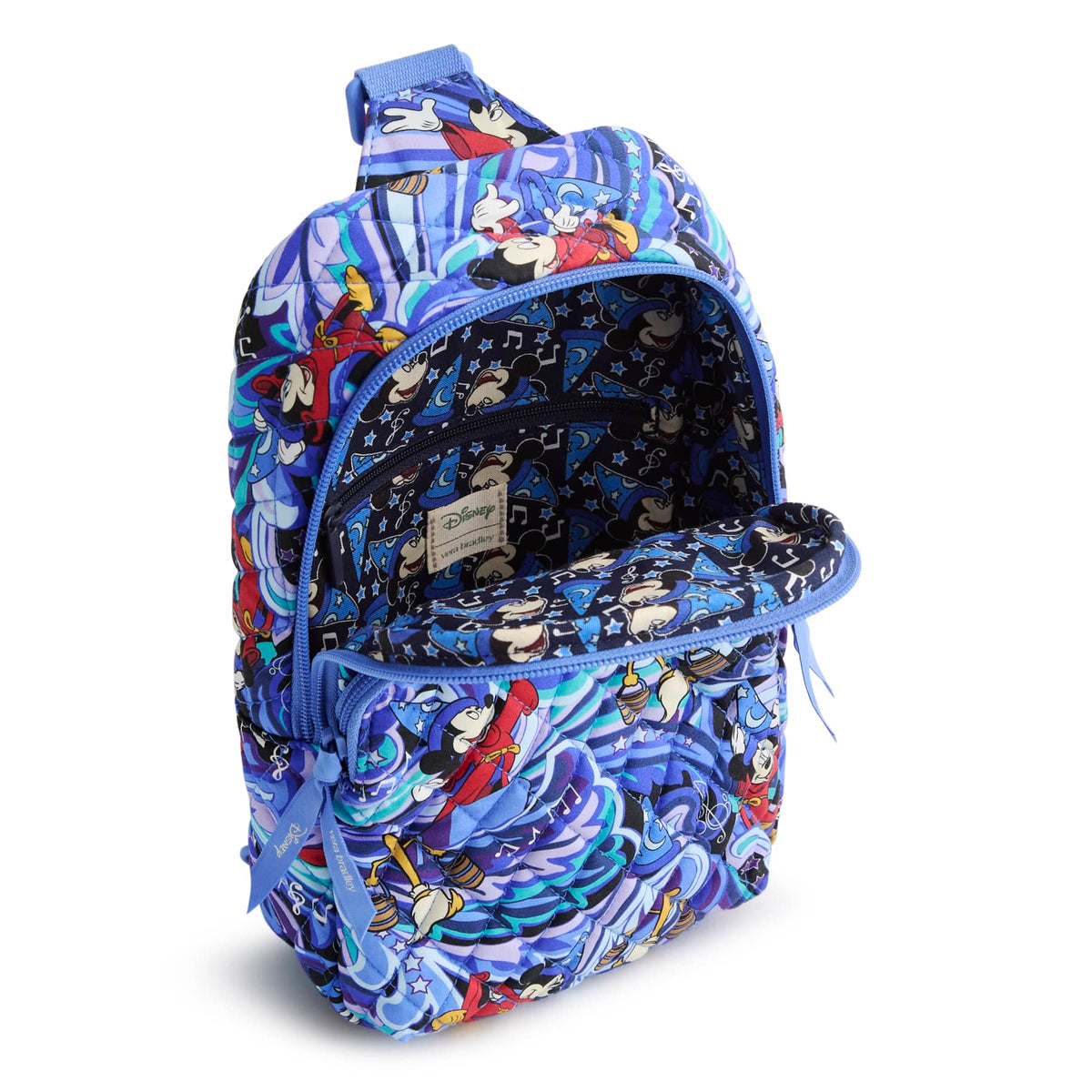 Disney Lorman Sling Backpack in Fantasia Swirls