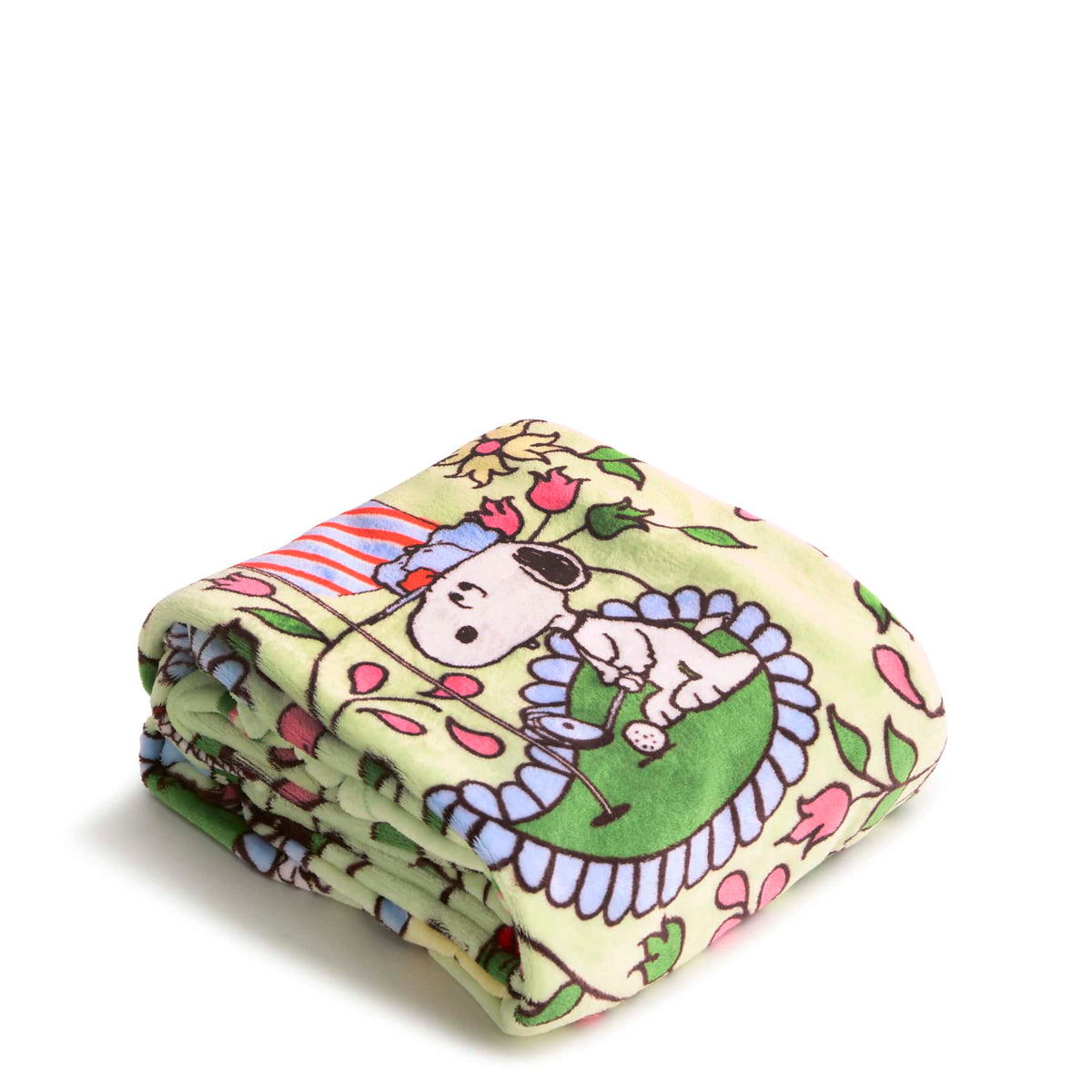Peanuts Plush Throw Blanket in Country Club Peanuts Paisley