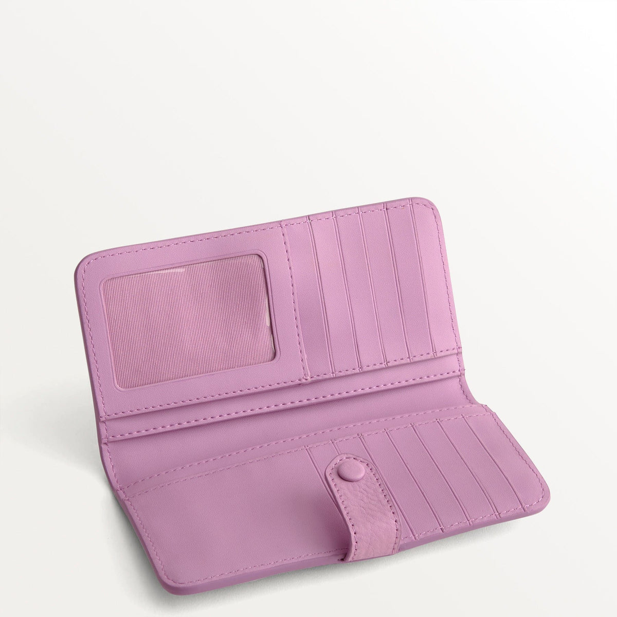 Tab Wallet Clutch in Smoky Grape