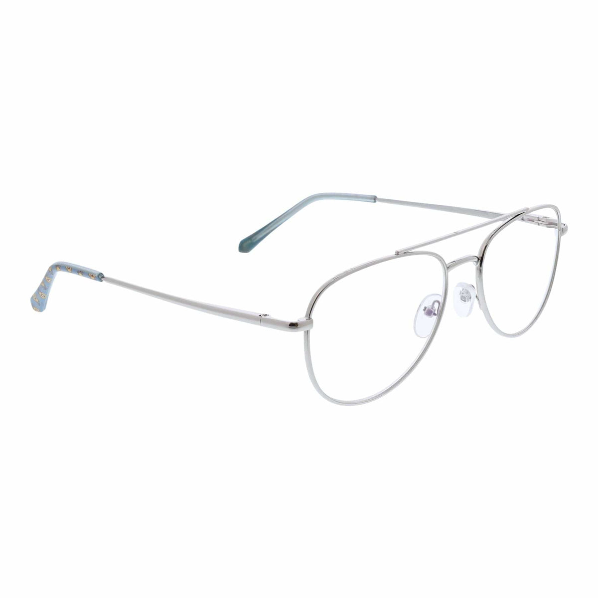Edisto Blue Light Reader Glasses in Tiny Poppy Cerulean