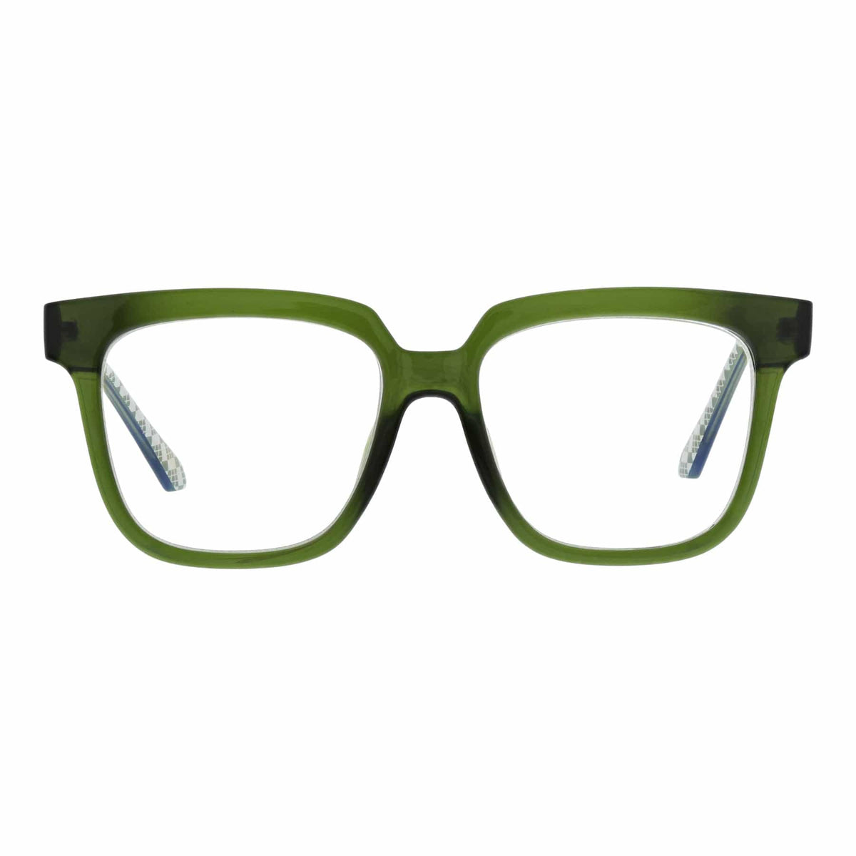 Poni Blue Light Reader Glasses in Cedar Green