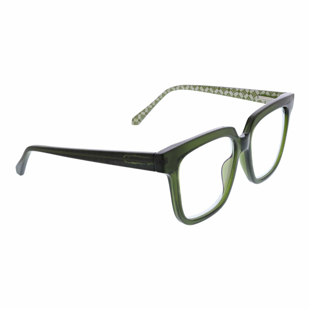 Poni Blue Light Reader Glasses in Cedar Green