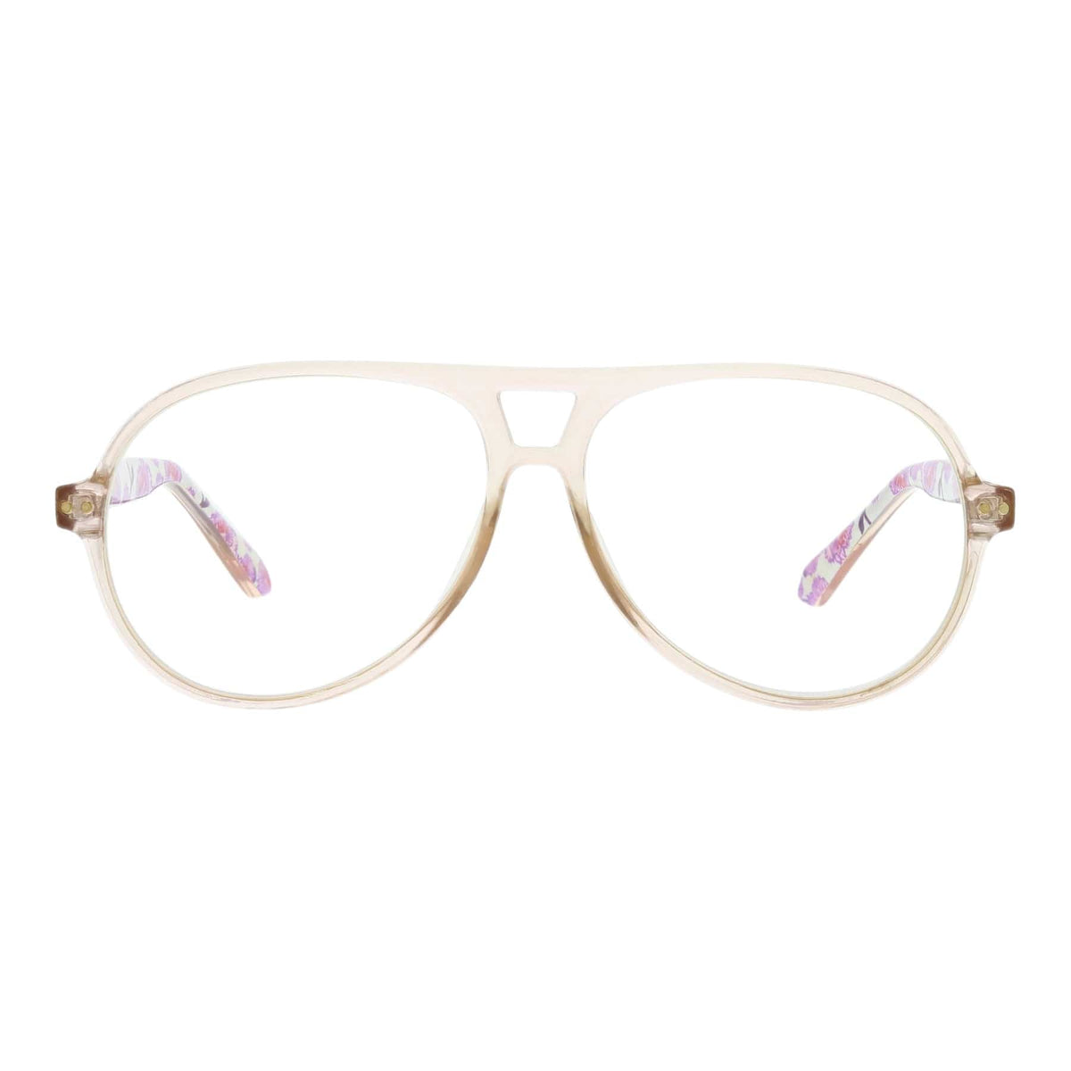 Tye Blue Light Reader Glasses in Stripey Buttons