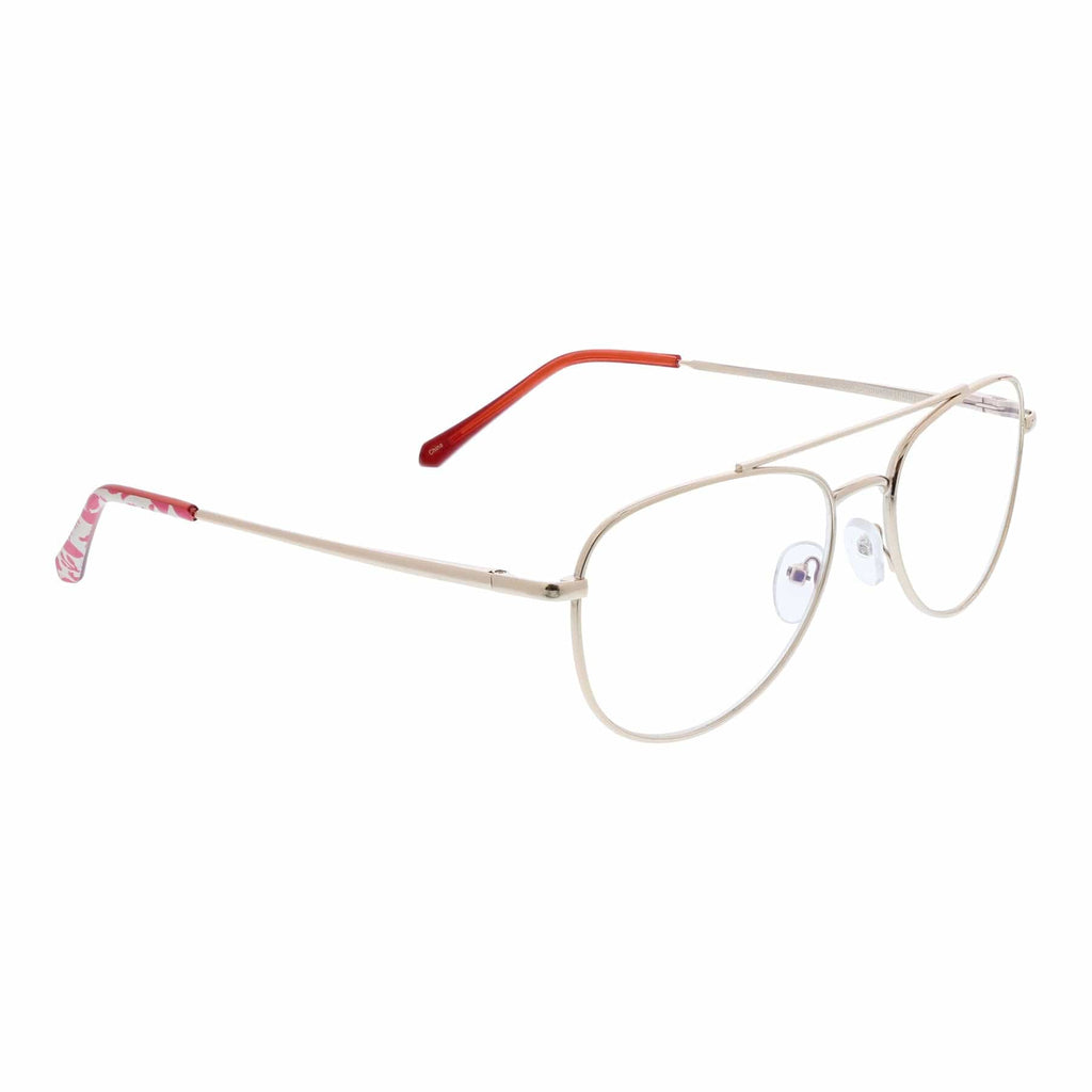 Edisto Blue Light Reader Glasses in Flourishing Garden Silhouette
