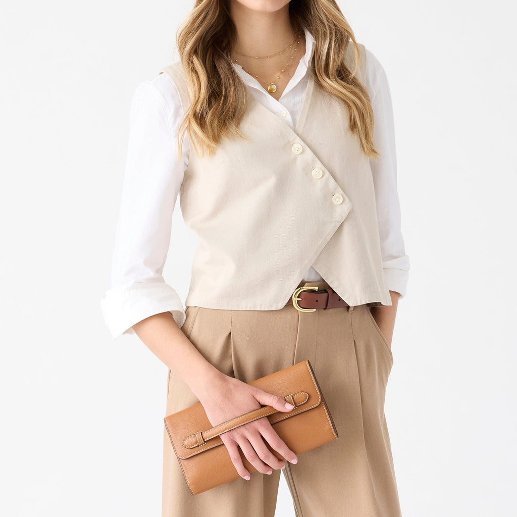 Verbena Clutch in Roasted Pecan