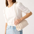 Taber Dumpling Bag in Cottage Cream