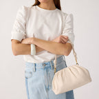 Taber Dumpling Bag in Cottage Cream