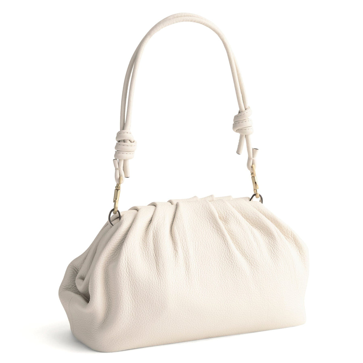 Taber Dumpling Bag in Cottage Cream