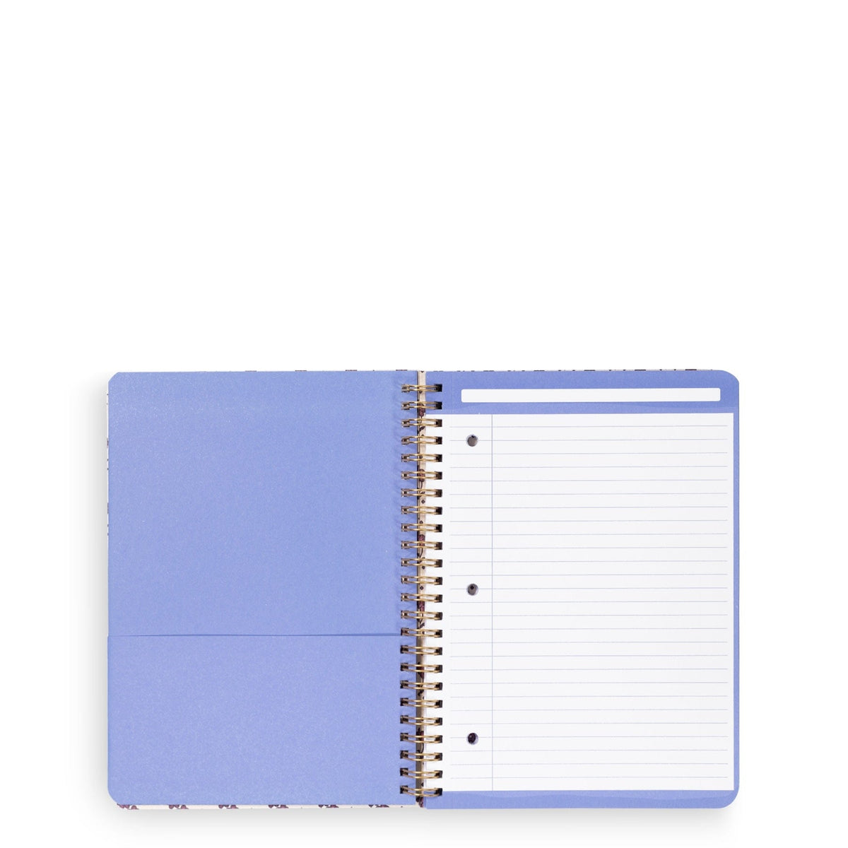 Small Spiral Notebook with Pockets in Rachel Ditsy Patchwork