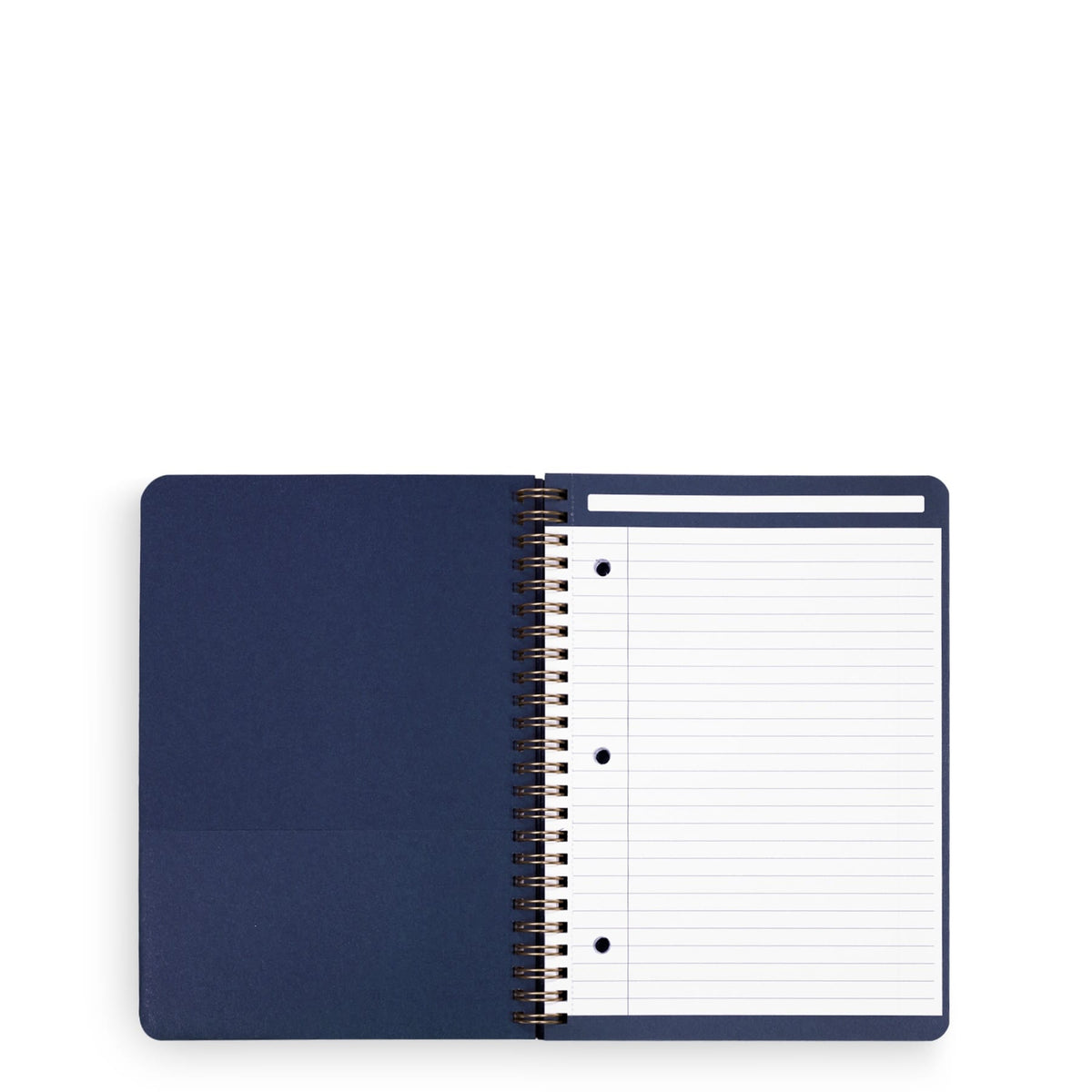 Small Spiral Notebook with Pockets in Poppy Fields