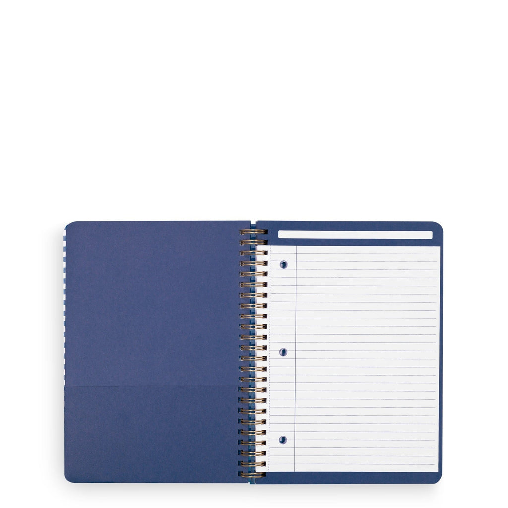 Small Spiral Notebook with Pockets in Cherry Picking