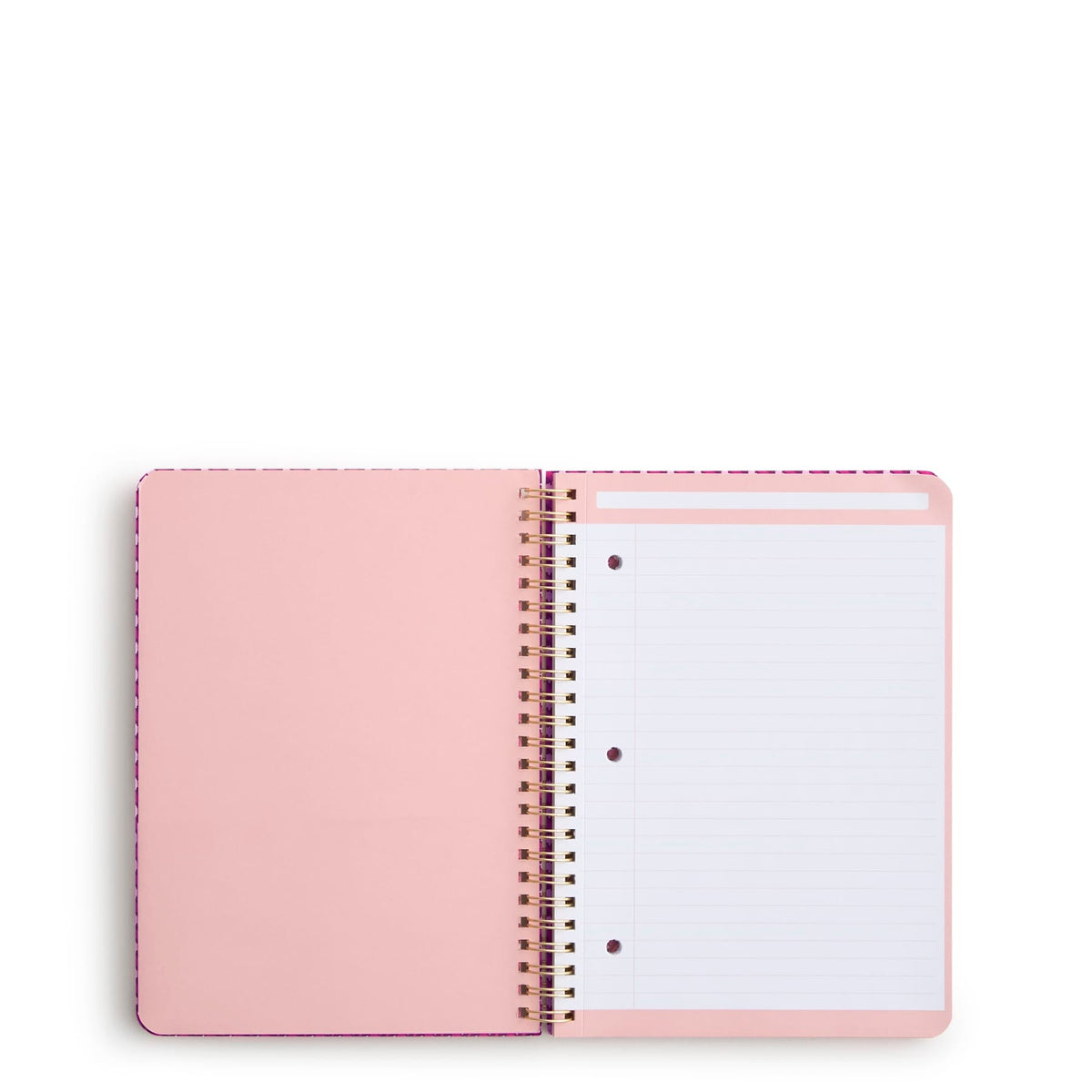 Small Spiral Notebook with Pockets in Melissa Ditsy Pink