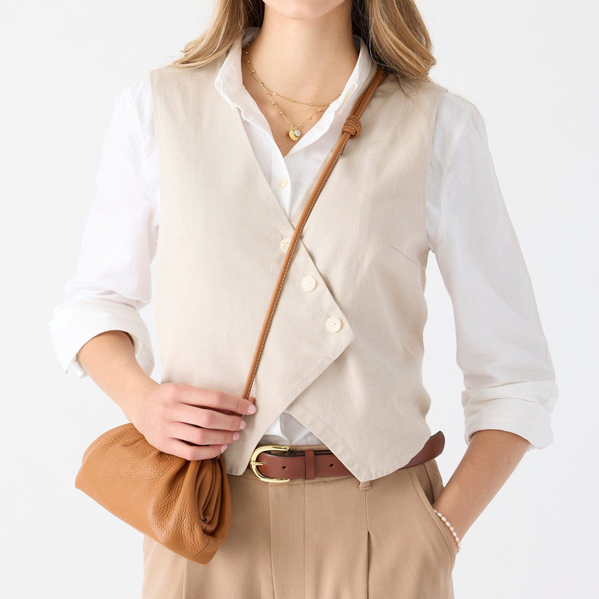 Small Taber Crossbody in Roasted Pecan