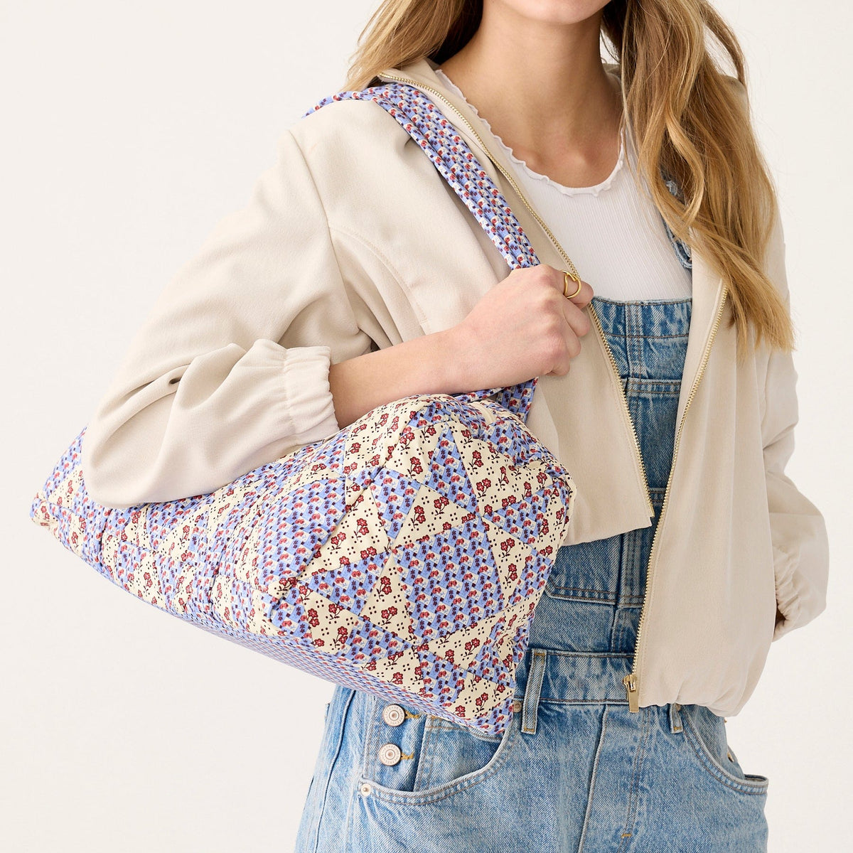 Small Original Duffel in Rachel Ditsy Patchwork