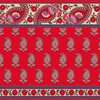 Post Shoulder Bag in Flowering Paisley Goji Berry