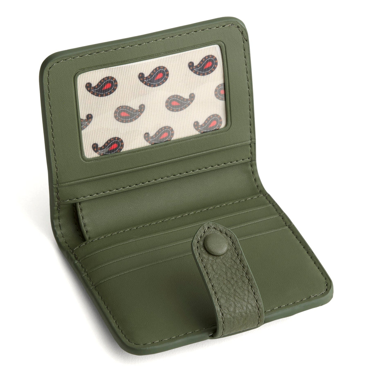 Small Tab Wallet in Bronze Green