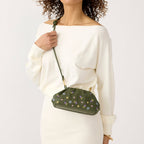 Small Taber Crossbody Bag in Meadow Bouquet Bronze Green