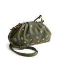 Small Taber Crossbody Bag in Meadow Bouquet Bronze Green