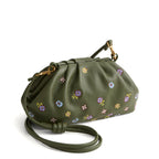 Small Taber Crossbody Bag in Meadow Bouquet Bronze Green