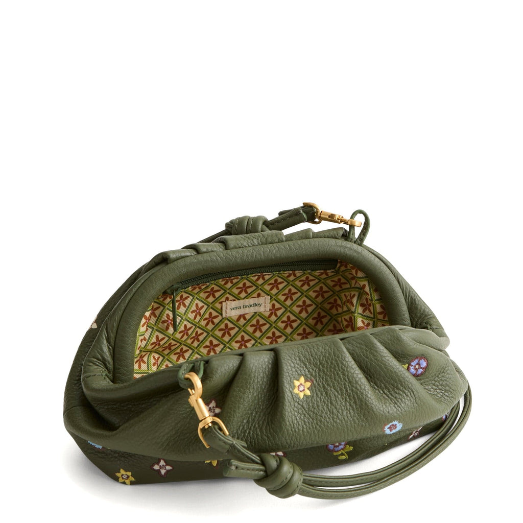 Small Taber Crossbody Bag in Meadow Bouquet Bronze Green